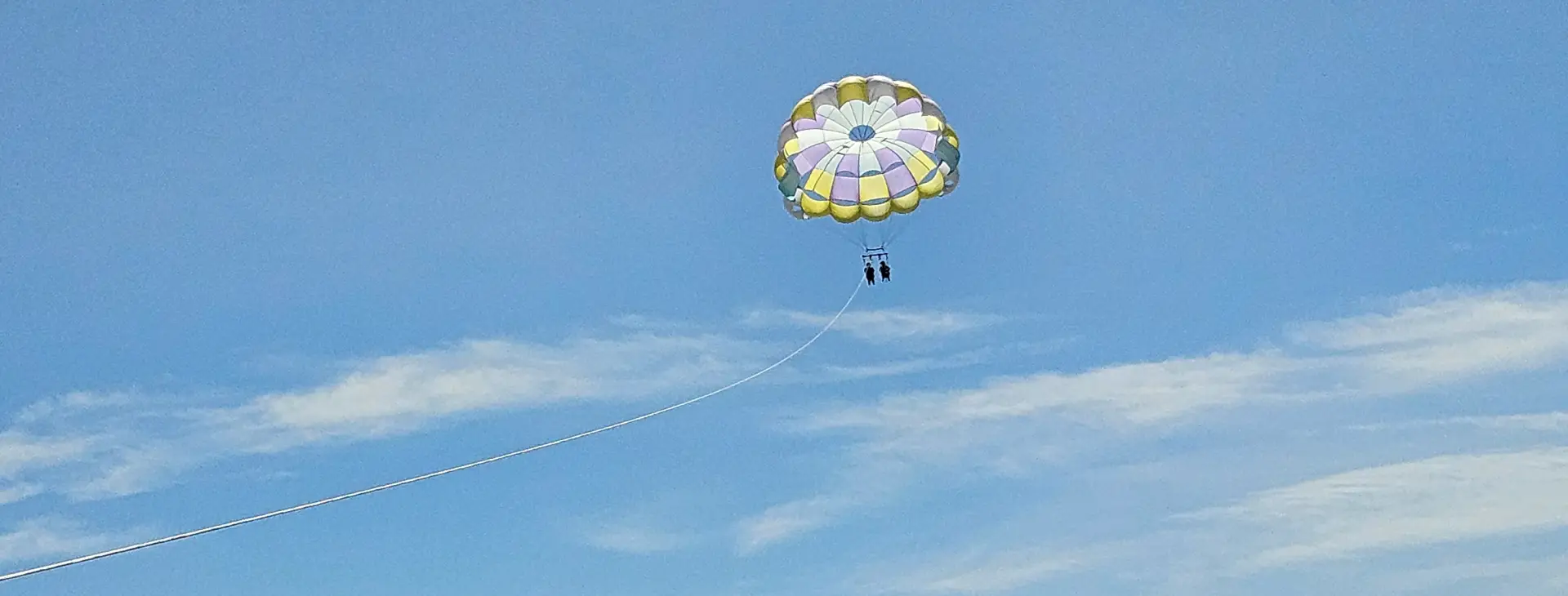 package-hero.webp Cebu Water Sports Package — parasailing high above Mactan's coastline